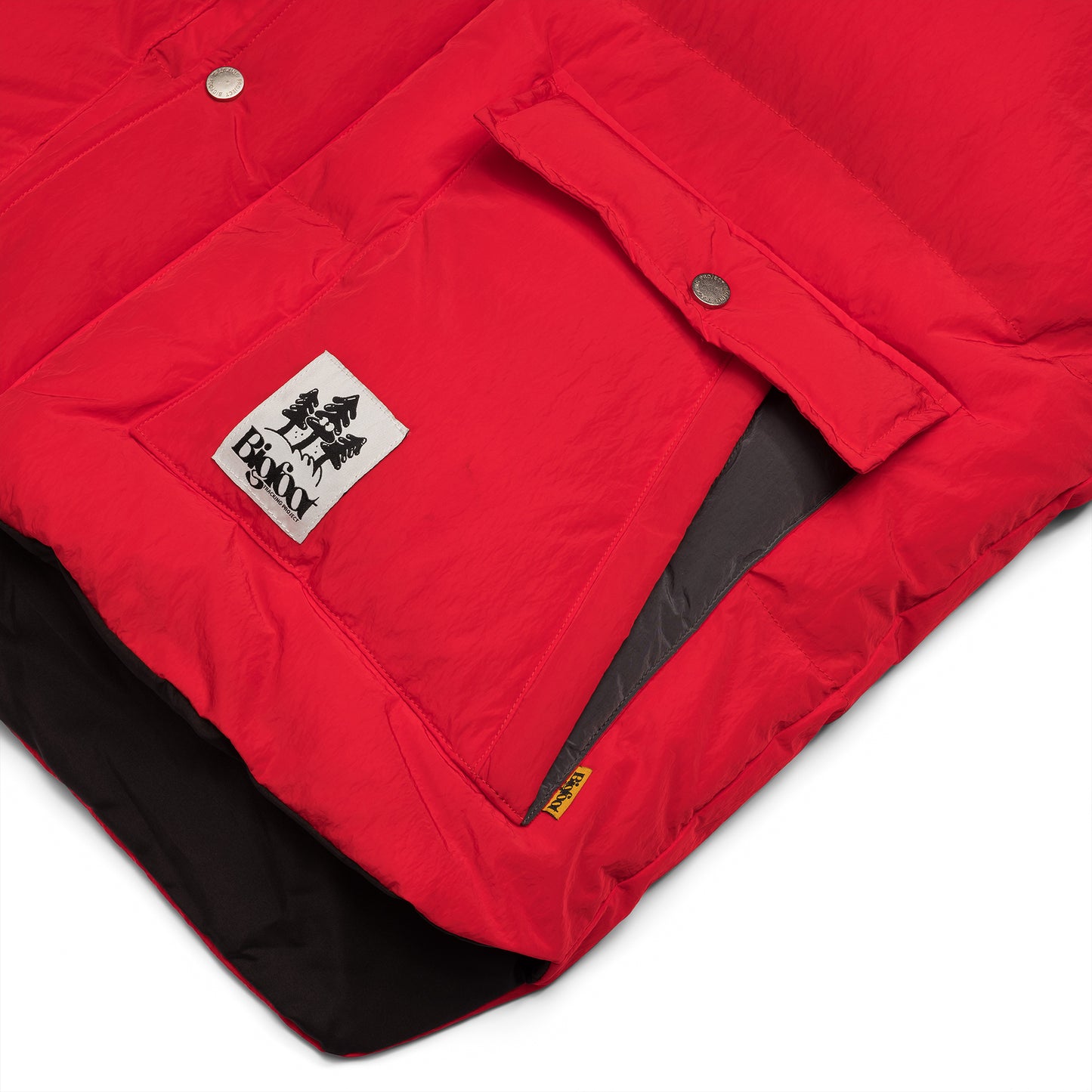 Sunburst Puffer Vest, Spicy Red