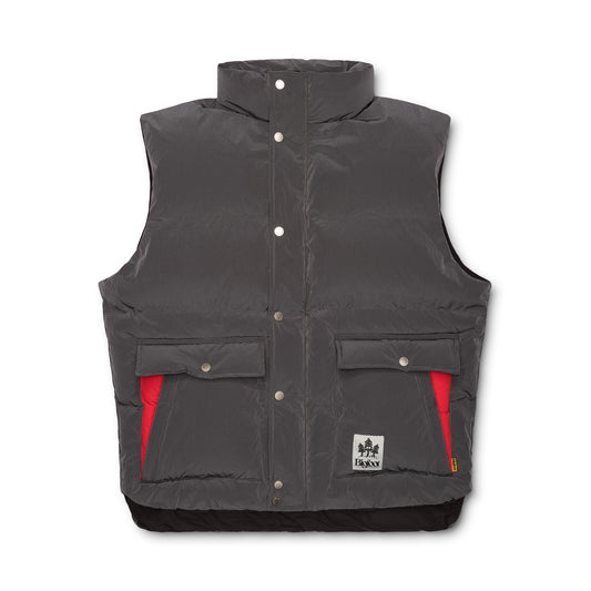 Sunburst Puffer Vest, Gravel Grey