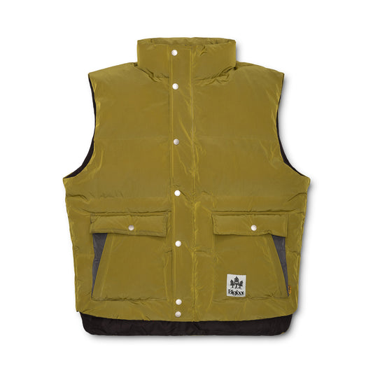 Sunburst Puffer Vest, Moss Green